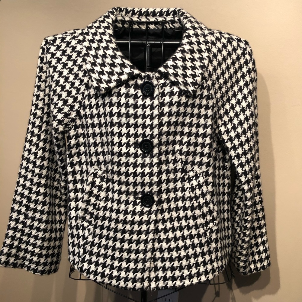 Rafaella Houndstooth Vintage Style Jacket